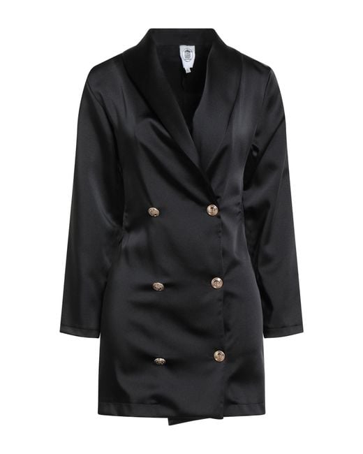 Le Volière Black Mini Dress Polyester, Elastane