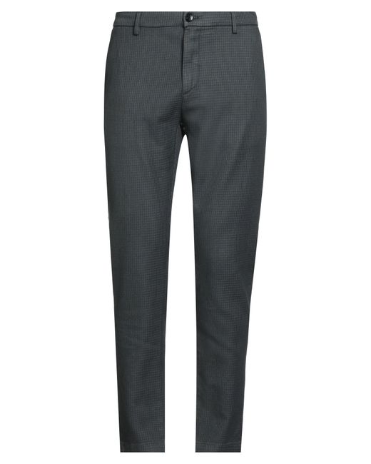 Yan Simmon Gray Pants Cotton, Polyester, Elastane for men