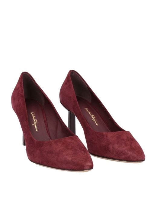 Ferragamo Purple Pumps Calfskin