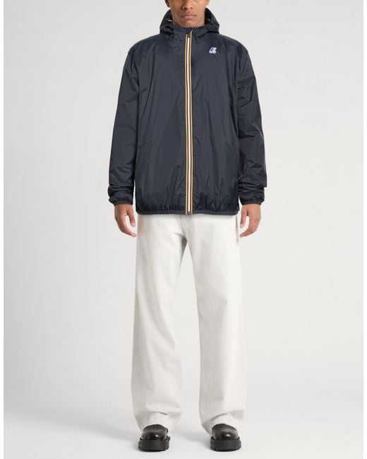 K-Way Blue Jacket Polyamide for men