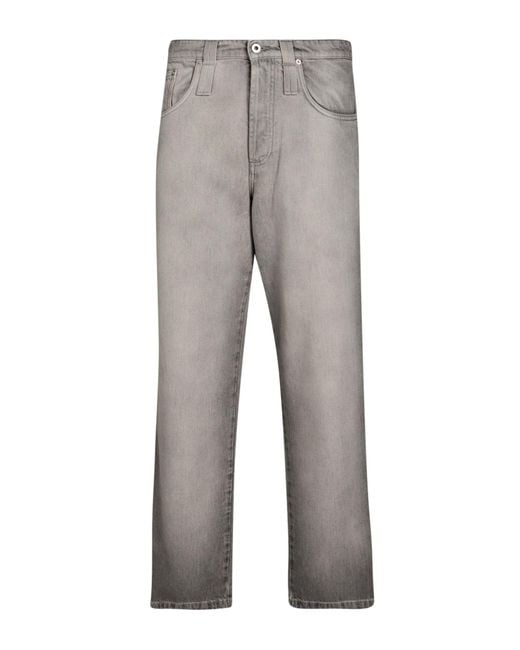 FEDERICO CINA Gray Light Jeans Cotton