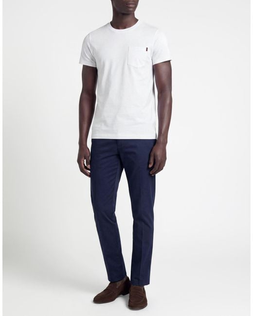 Moorer White T-Shirt Cotton for men