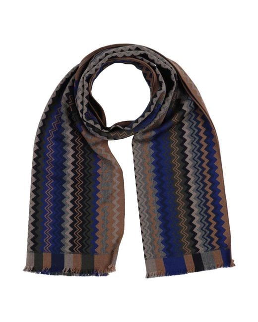 Missoni Blue Scarf Wool