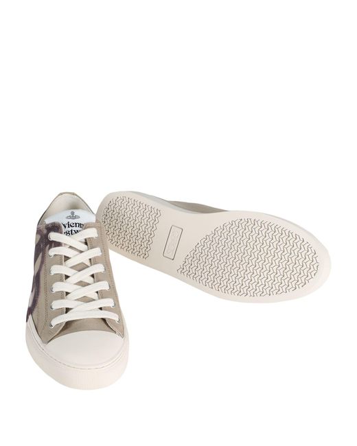 Vivienne Westwood Natural Plimsoll Low Top 2.0 Khaki Sneakers Recycled Polyester, Recycled Cotton