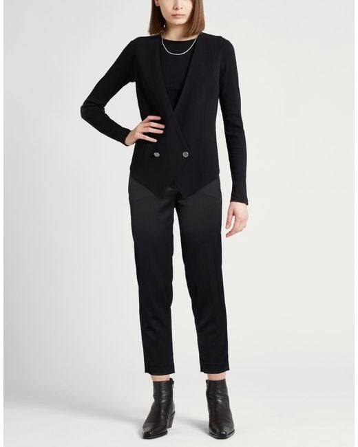 Kiton Black Pants Virgin Wool, Elastane