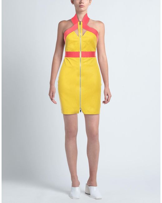 Jitrois Yellow Mini Dress