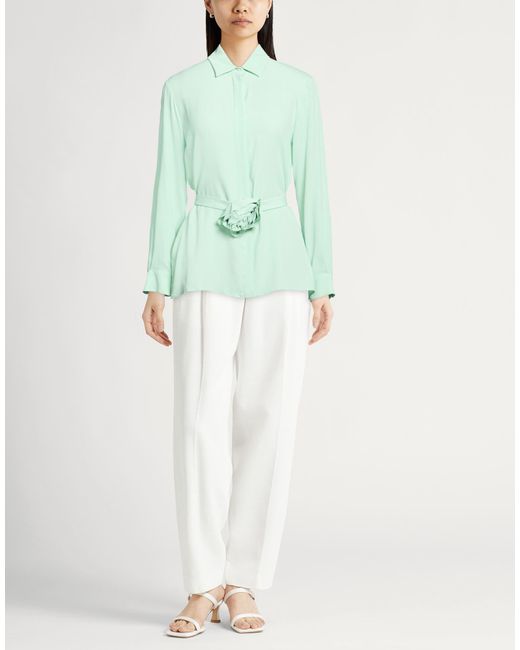 Marella Green Shirt Acetate, Silk