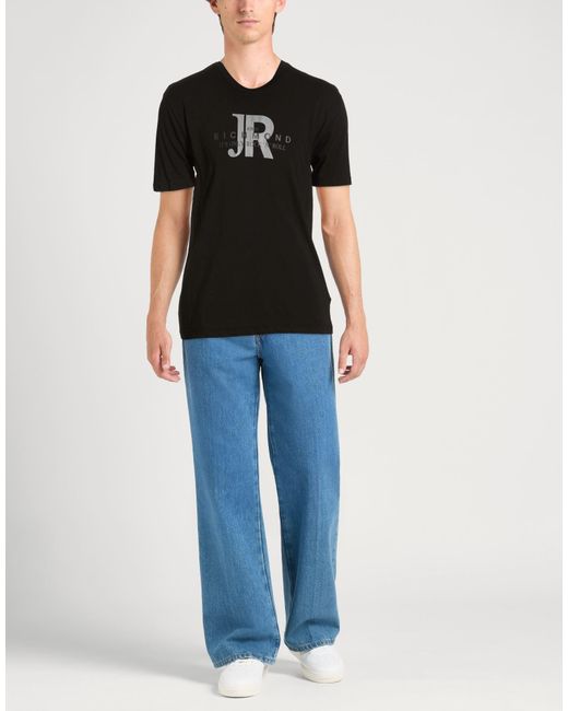 John Richmond Black T-Shirt Cotton for men