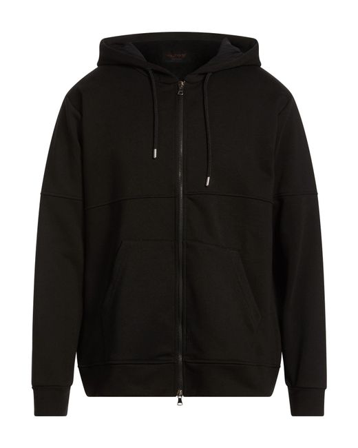 Officina 36 Black Sweatshirt Cotton, Polyester for men