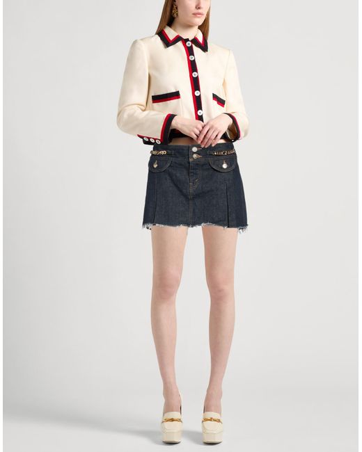 Céline Blue Denim Skirt Cotton