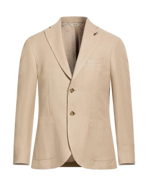 Paoloni Natural Blazer Cotton, Viscose for men