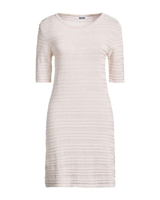 Grifoni Natural Mini Dress Cotton
