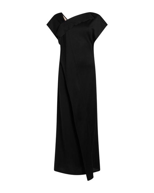 Plan C Black Maxi Dress Cotton