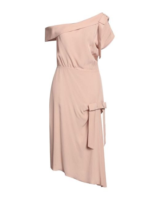 Anna Molinari Pink Midi Dress