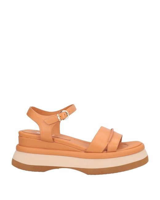 Jeannot Brown Sandals Leather