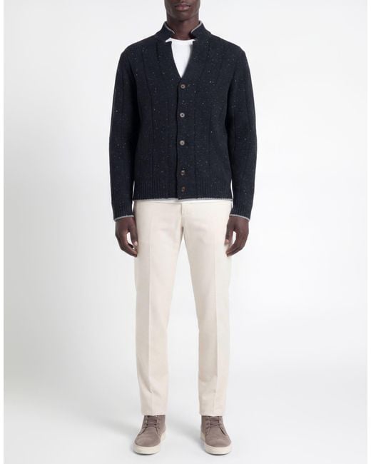Eleventy Blue Platinum Cardigan Wool, Cashmere, Elastane for men
