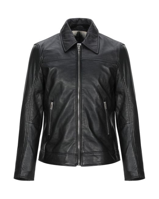 Bolongaro Trevor Black Jacket Sheepskin for men