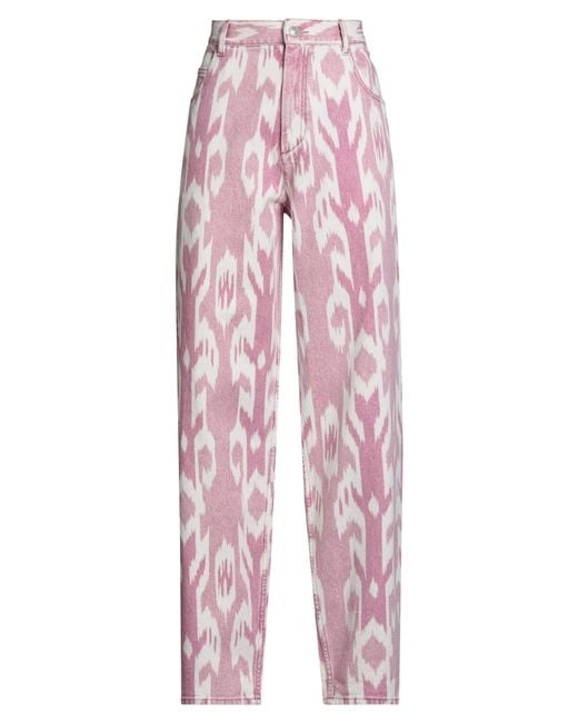 Isabel Marant Pink Jeans Cotton, Hemp