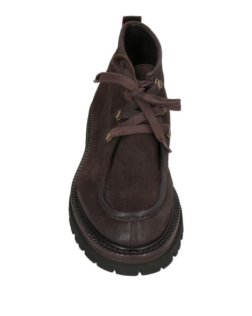Corvari Brown Dark Ankle Boots Leather for men