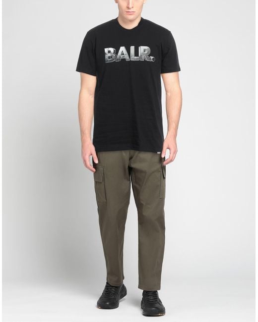 BALR Black T-Shirt Cotton for men