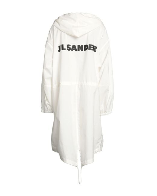 Jil Sander White Overcoat & Trench Coat