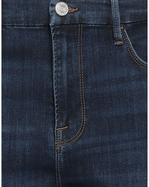 FRAME Blue Le Crop Mini Boot Jeans Cotton, Lyocell, Polyester, Elastane