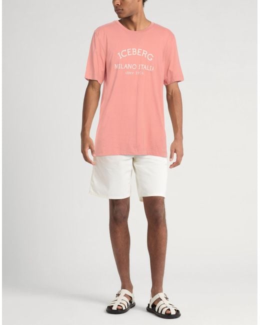 Iceberg Pink T-shirt for men