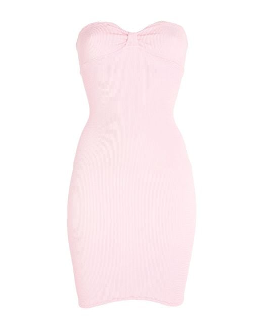 Reina Olga Pink Mini Dress Polyamide, Elastane