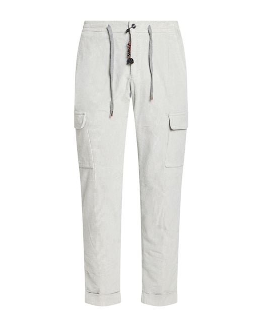 Marco Pescarolo White Light Pants Cotton, Elastane for men