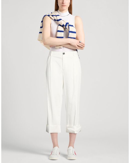 Berwich White Pants Lyocell, Elastane