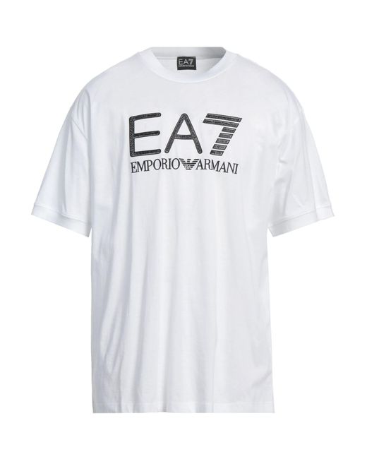 EA7 White T-shirt for men