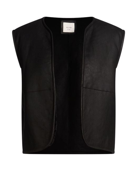 Alysi Black Shearling & Teddy