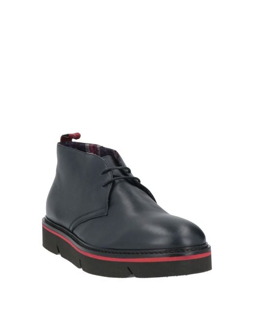 Alberto Guardiani Blue Ankle Boots Leather for men
