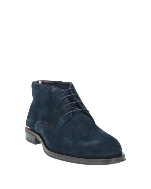 Tommy Hilfiger Blue Ankle Boots for men