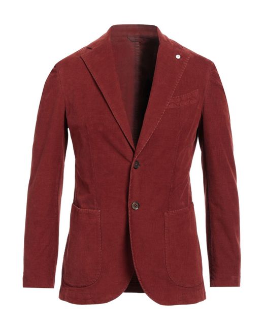L.b.m. 1911 Red Rust Blazer Cotton, Elastane for men