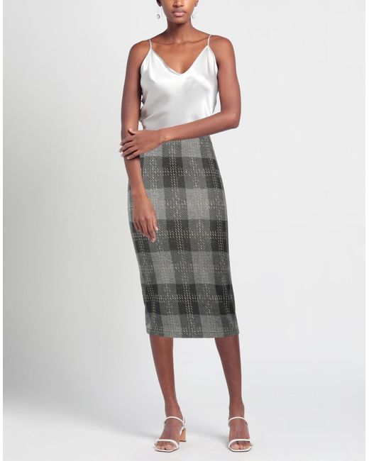 Fly Girl Women's Gray Midi Skirts mid length skirts