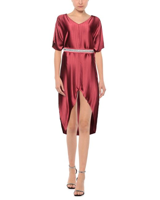 Jijil Red Midi Dress
