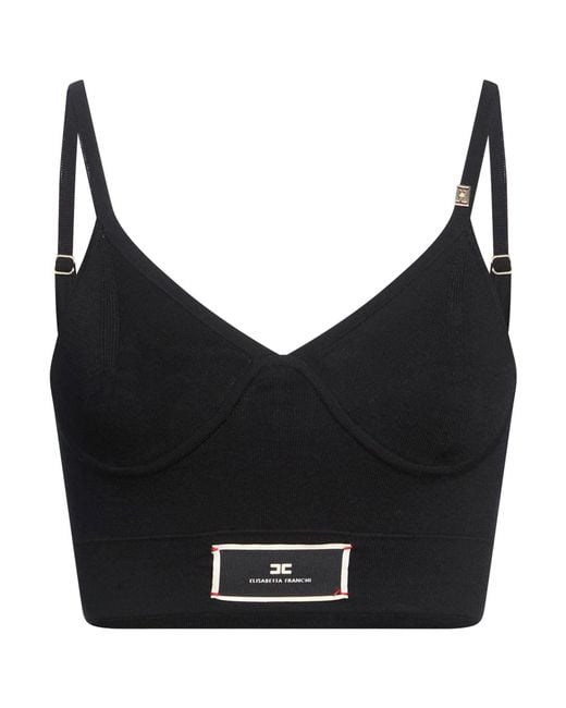 Elisabetta Franchi Black Tops