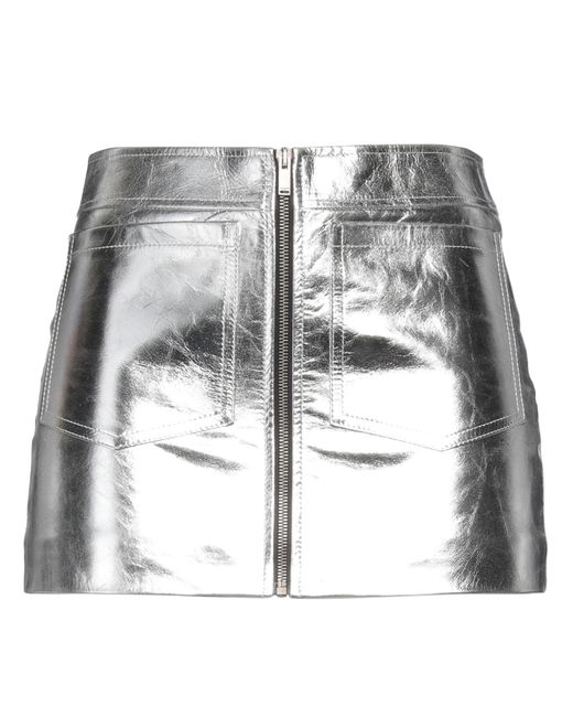 Saint Laurent Metallic Mini Skirt