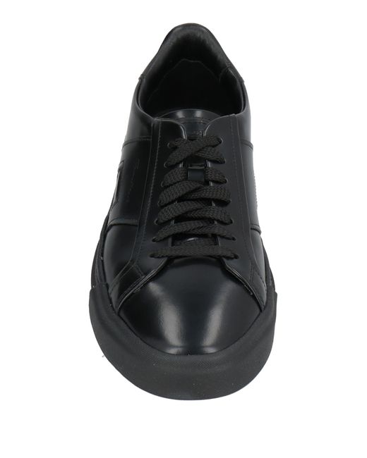 Santoni Black Trainers for men