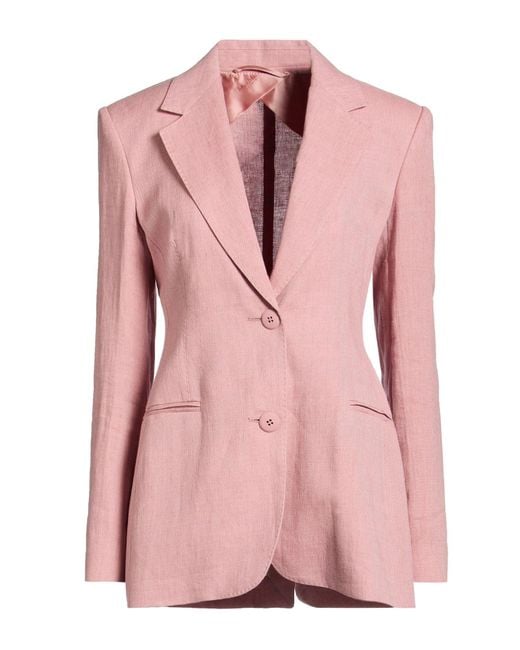 Max Mara Pink Blazer Linen