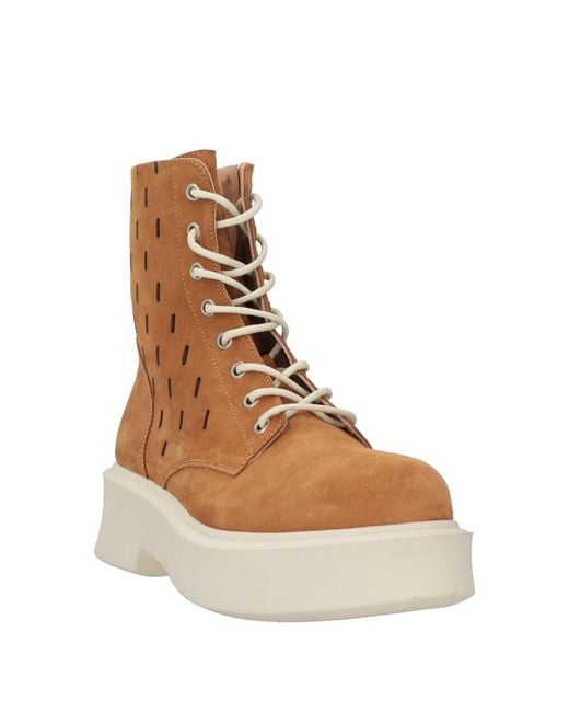 Baldinini Brown Camel Ankle Boots Leather