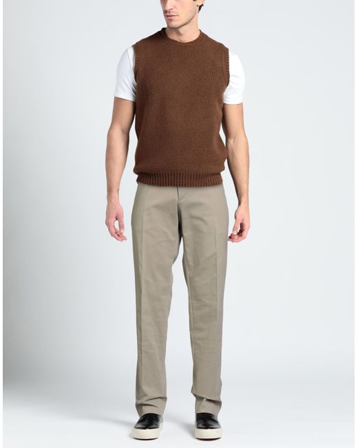 GTA IL PANTALONE Gray Pants Cotton, Elastane for men