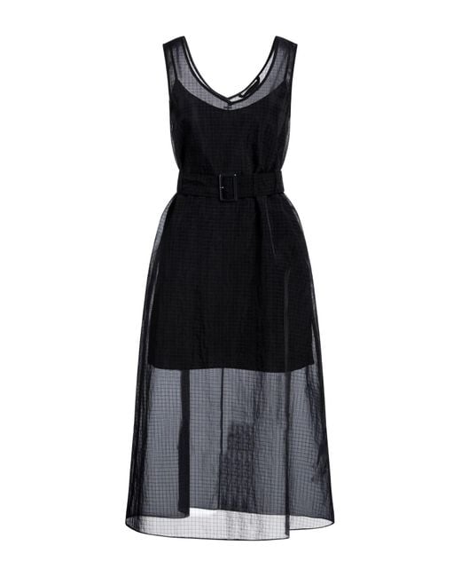 Armani Exchange Black Midi-Kleid