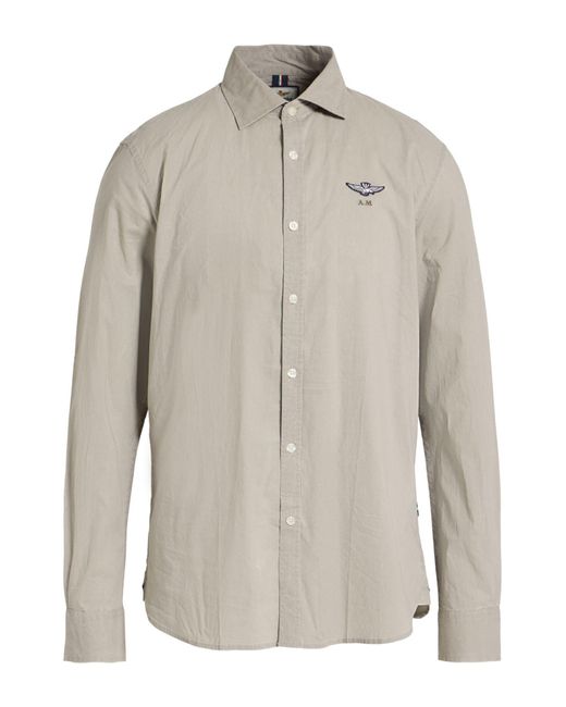Aeronautica Militare Gray Shirt for men