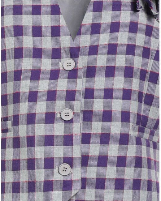 Motel Purple Tailored Vest Polyester, Viscose, Acrylic