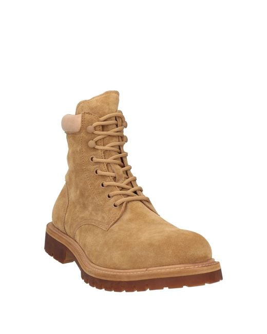 Officine Creative Brown Sand Ankle Boots Leather for men