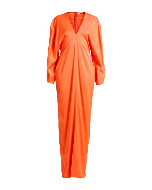 Ferragamo Orange Maxi-Kleid