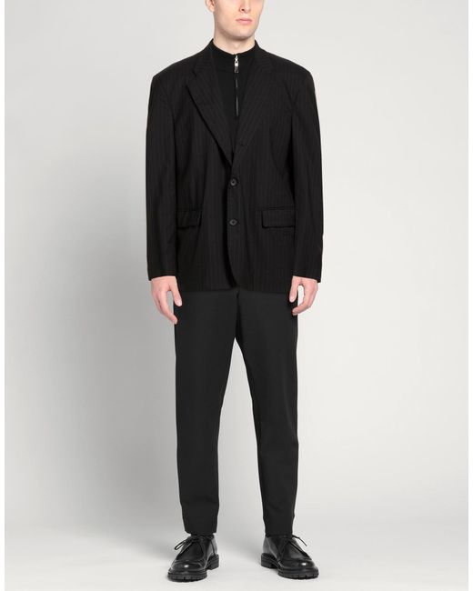 Second Layer Black Blazer Wool for men