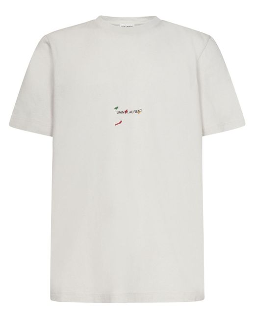 Camiseta Saint Laurent de hombre de color White